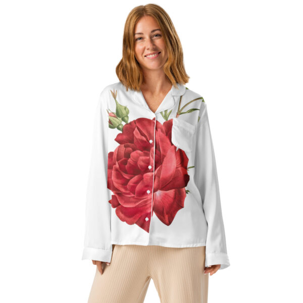Langärmliges Pyjamaoberteil für Damen