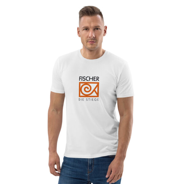 Unisex-Bio-Baumwoll-T-Shirt “FISCHER – Die STIEGE” TULLN NÖ