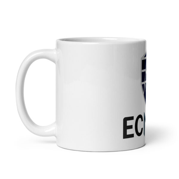 Weiße, glänzende Tasse