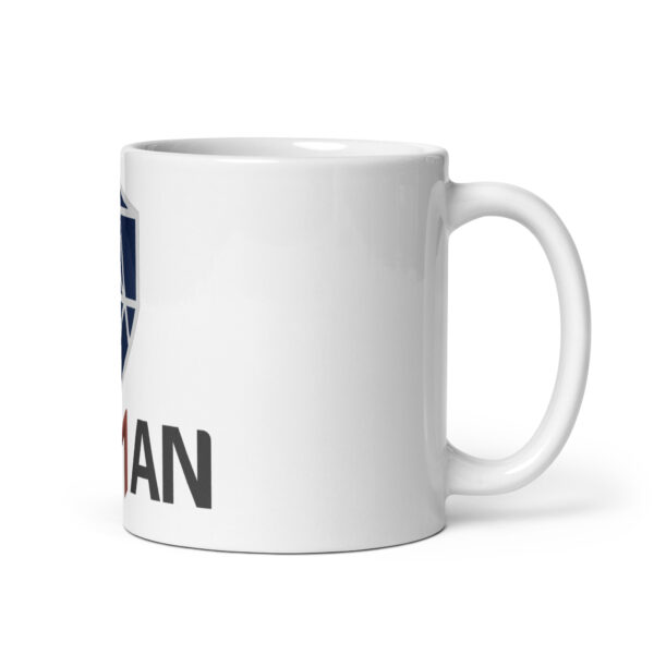 Weiße, glänzende Tasse